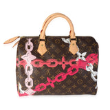 Louis Vuitton Louis Vuitton Limited Edition Chain Flower Monogram Canvas Speedy 30
