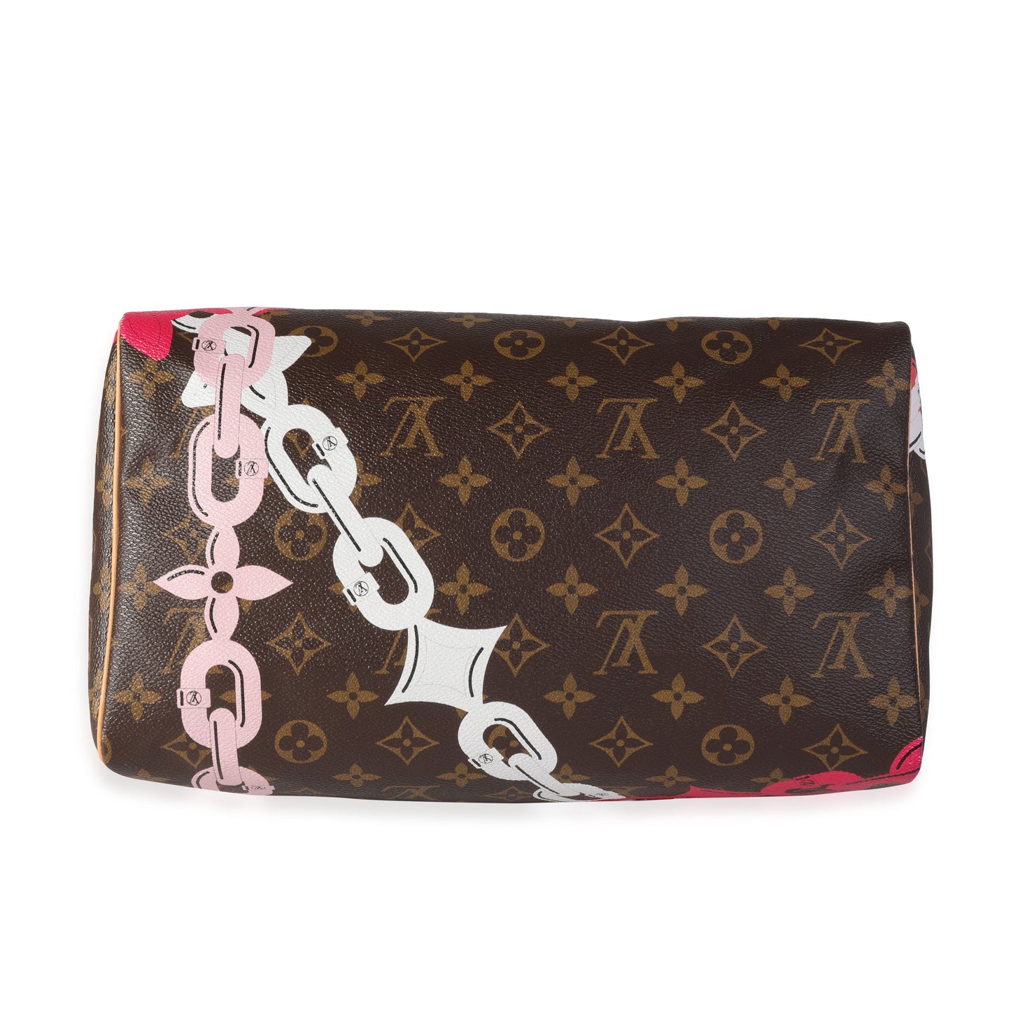 Louis Vuitton Louis Vuitton Limited Edition Chain Flower Monogram Canvas Speedy 30
