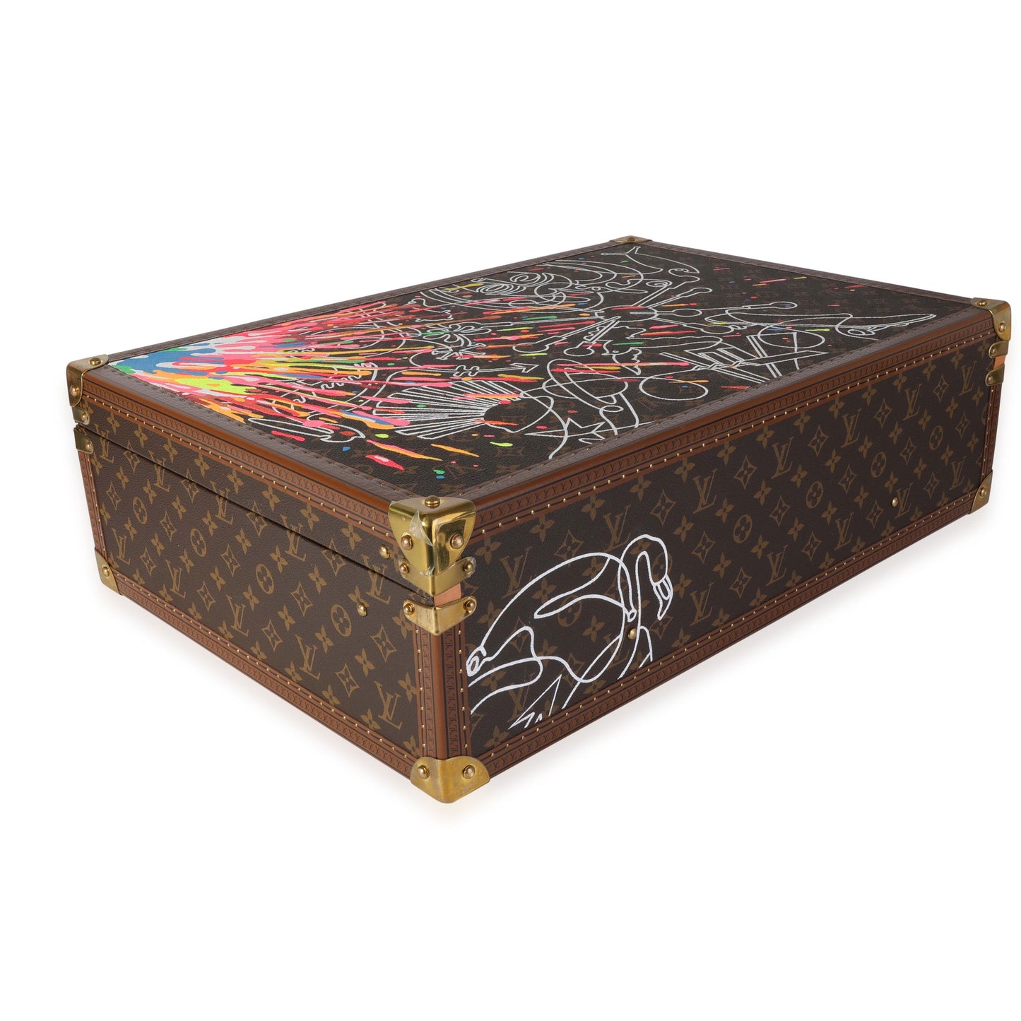Louis Vuitton Louis Vuitton Carlos Betancourt Commissioned Bisten 60 Trunk