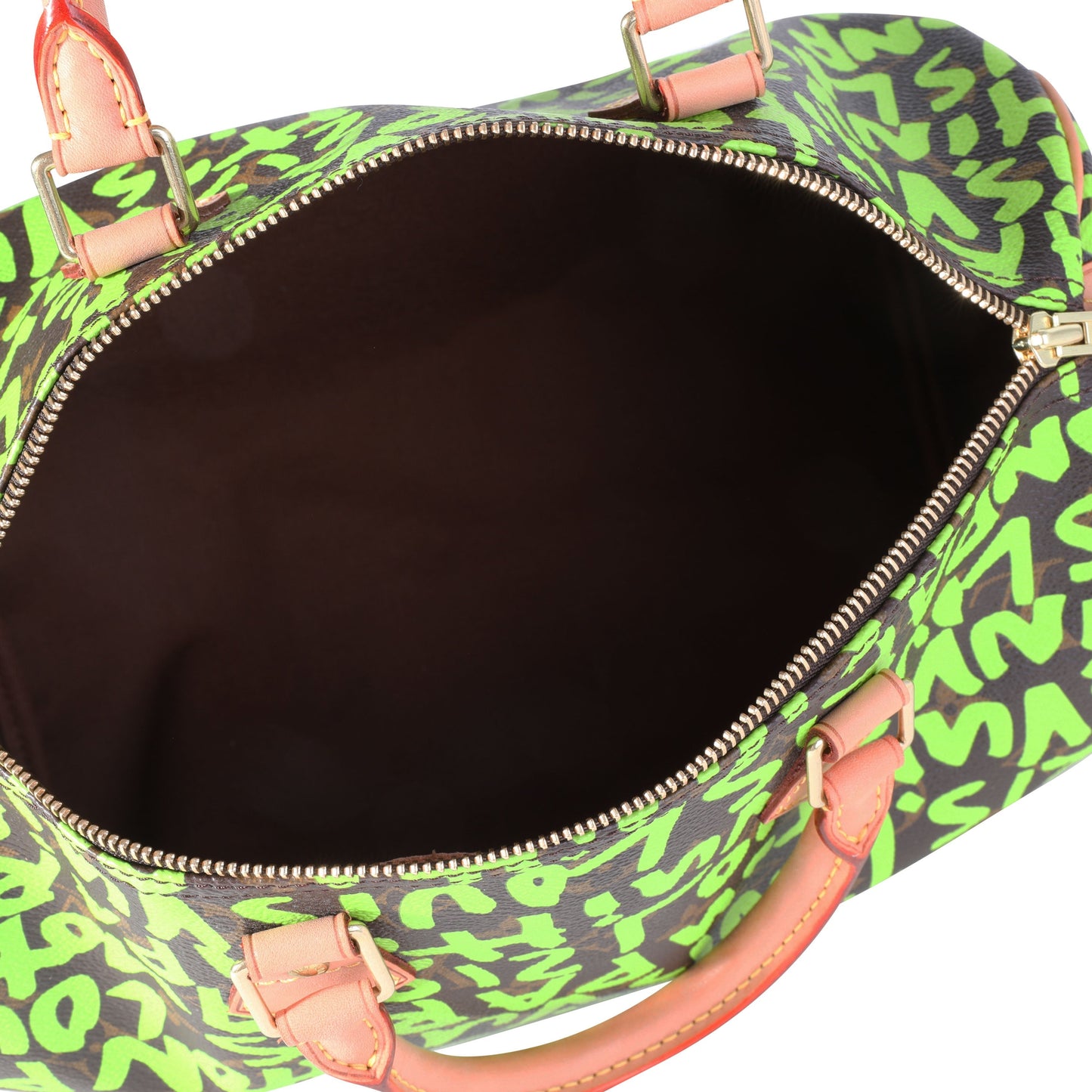 Louis Vuitton Louis Vuitton x Stephen Spro  Green Graffiti Monogram Canvas Speedy 30