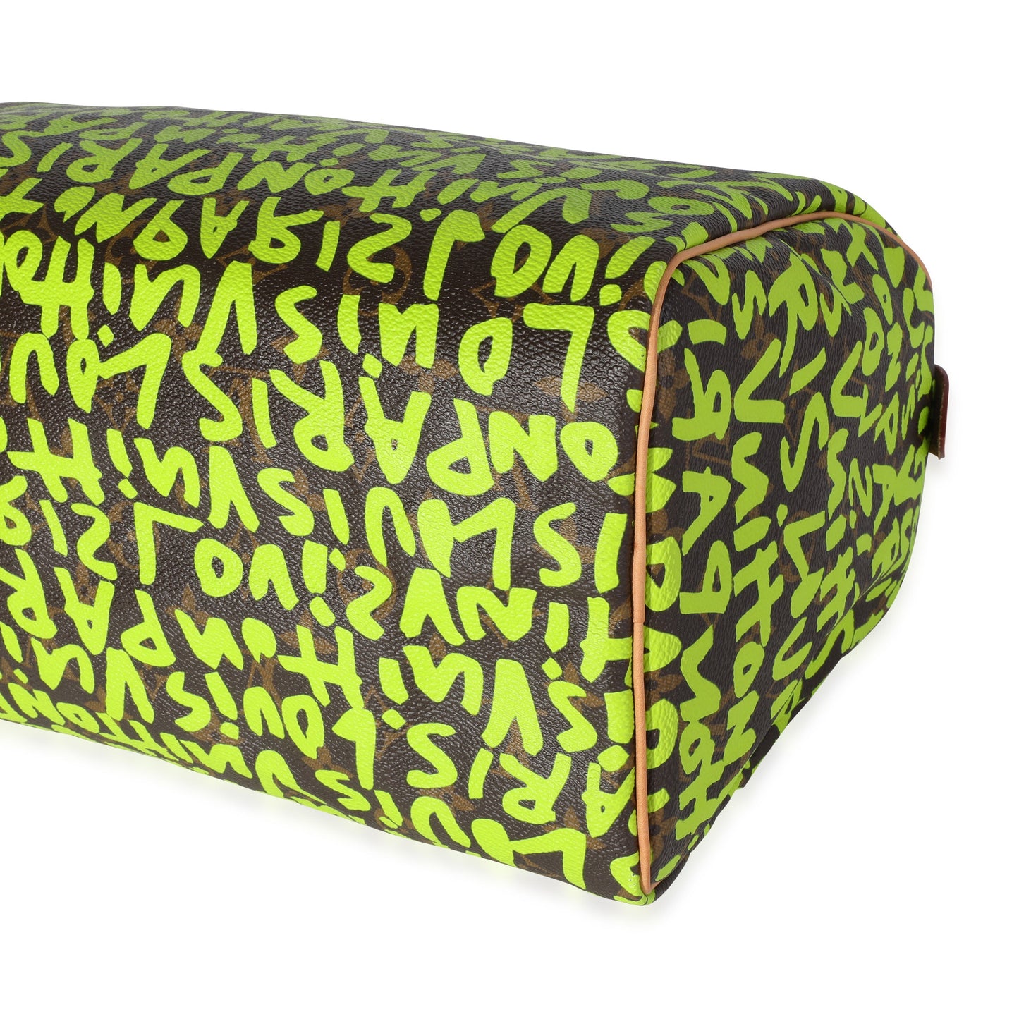 Louis Vuitton Louis Vuitton x Stephen Spro  Green Graffiti Monogram Canvas Speedy 30