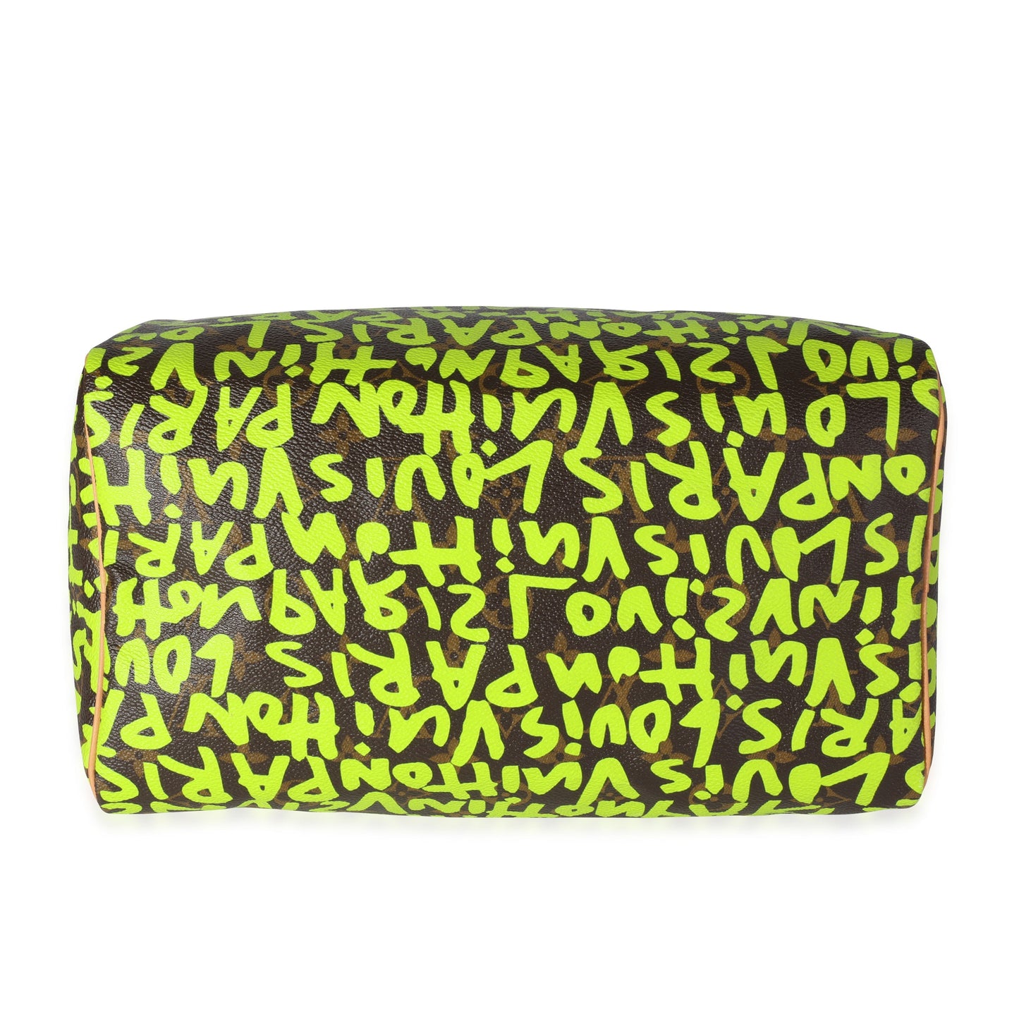 Louis Vuitton Louis Vuitton x Stephen Spro  Green Graffiti Monogram Canvas Speedy 30