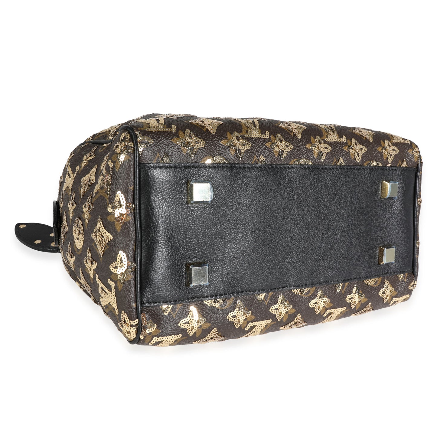 Louis Vuitton Louis Vuitton Limited Edition Gold Sequined Monogram Canvas Eclipse Speedy 28