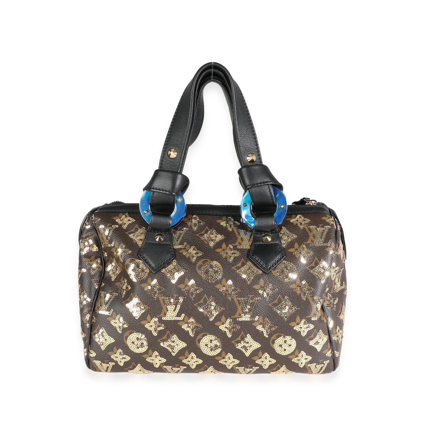 Louis Vuitton Louis Vuitton Limited Edition Gold Sequined Monogram Canvas Eclipse Speedy 28