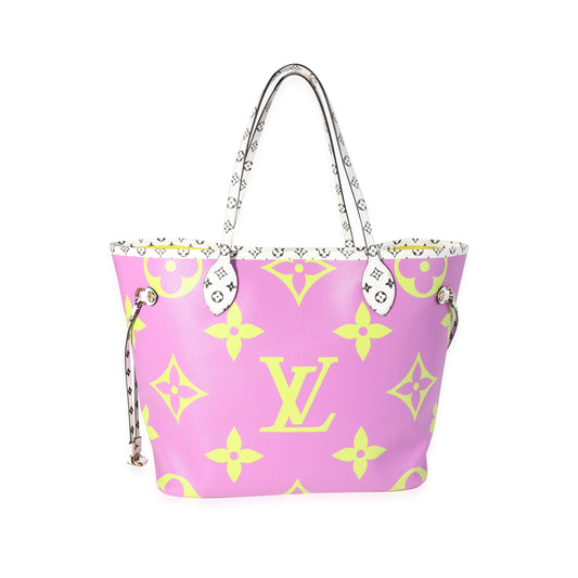 Louis Vuitton Louis Vuitton Purple & Green Giant Monogram Canvas Neverfull MM