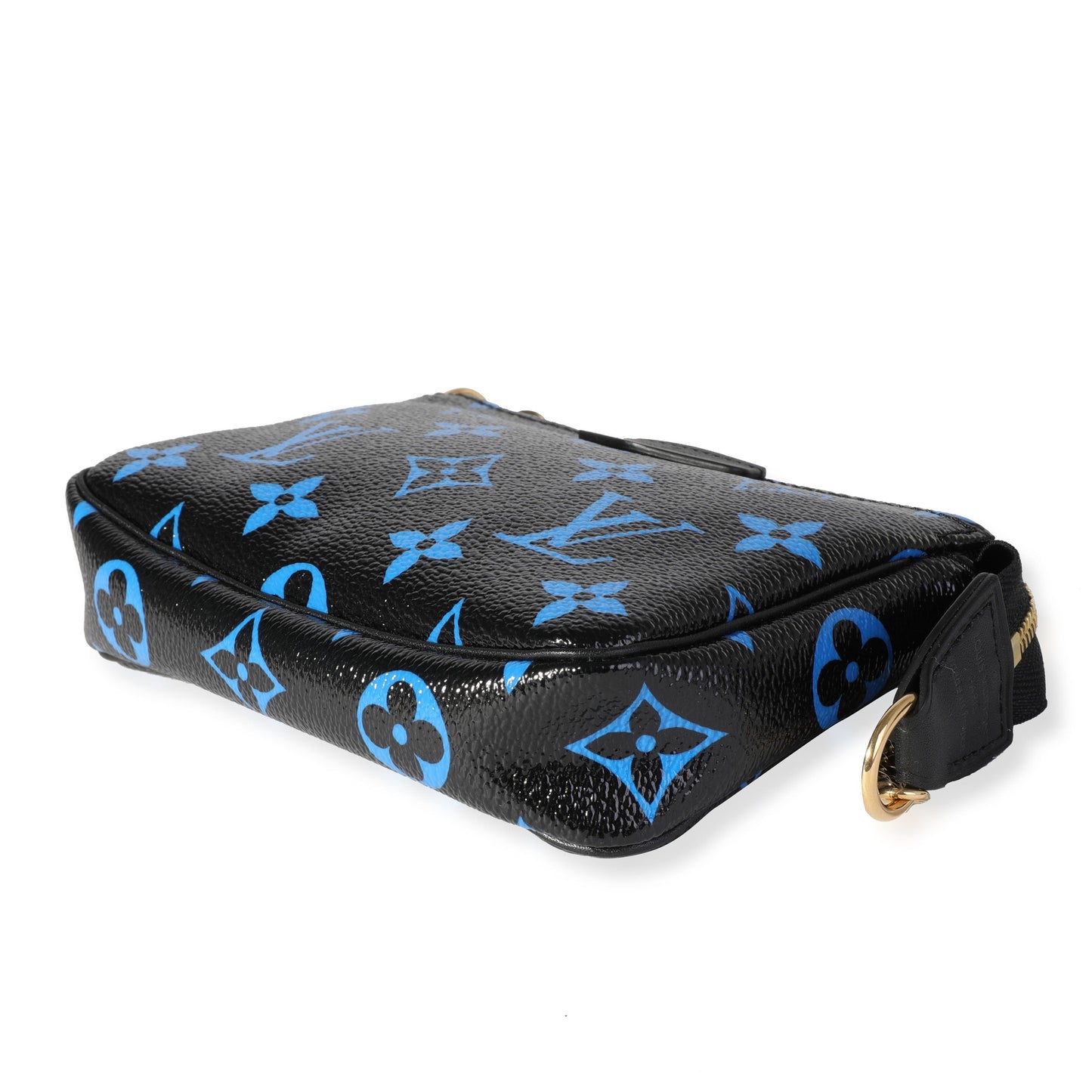Louis Vuitton Louis Vuitton Black & Blue Monogram Canvas Mini Pochette Accessoires