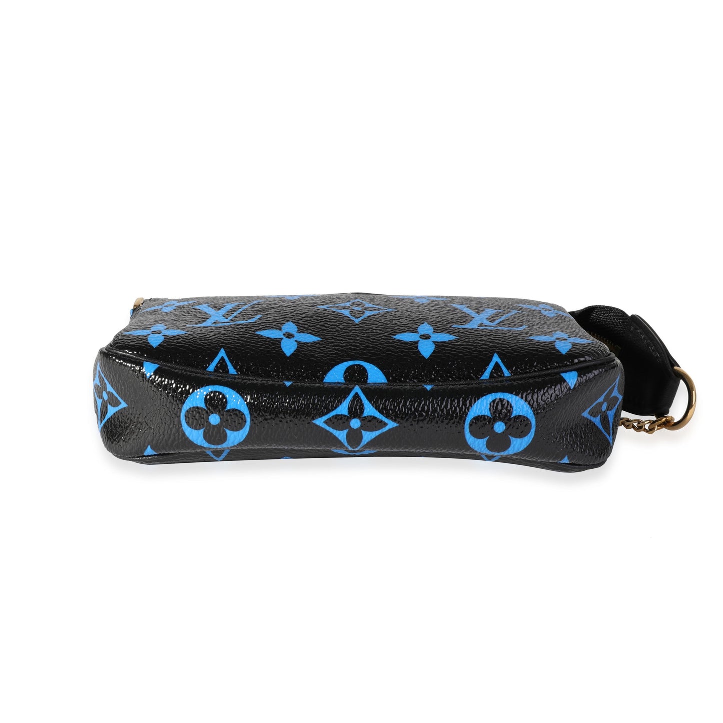 Louis Vuitton Louis Vuitton Black & Blue Monogram Canvas Mini Pochette Accessoires
