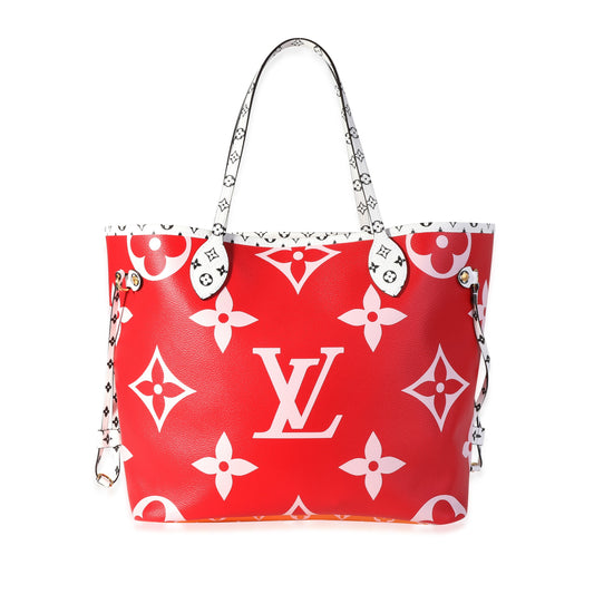 Louis Vuitton Louis Vuitton Rouge & Rose Ballerine Giant Monogram Canvas Neverfull MM