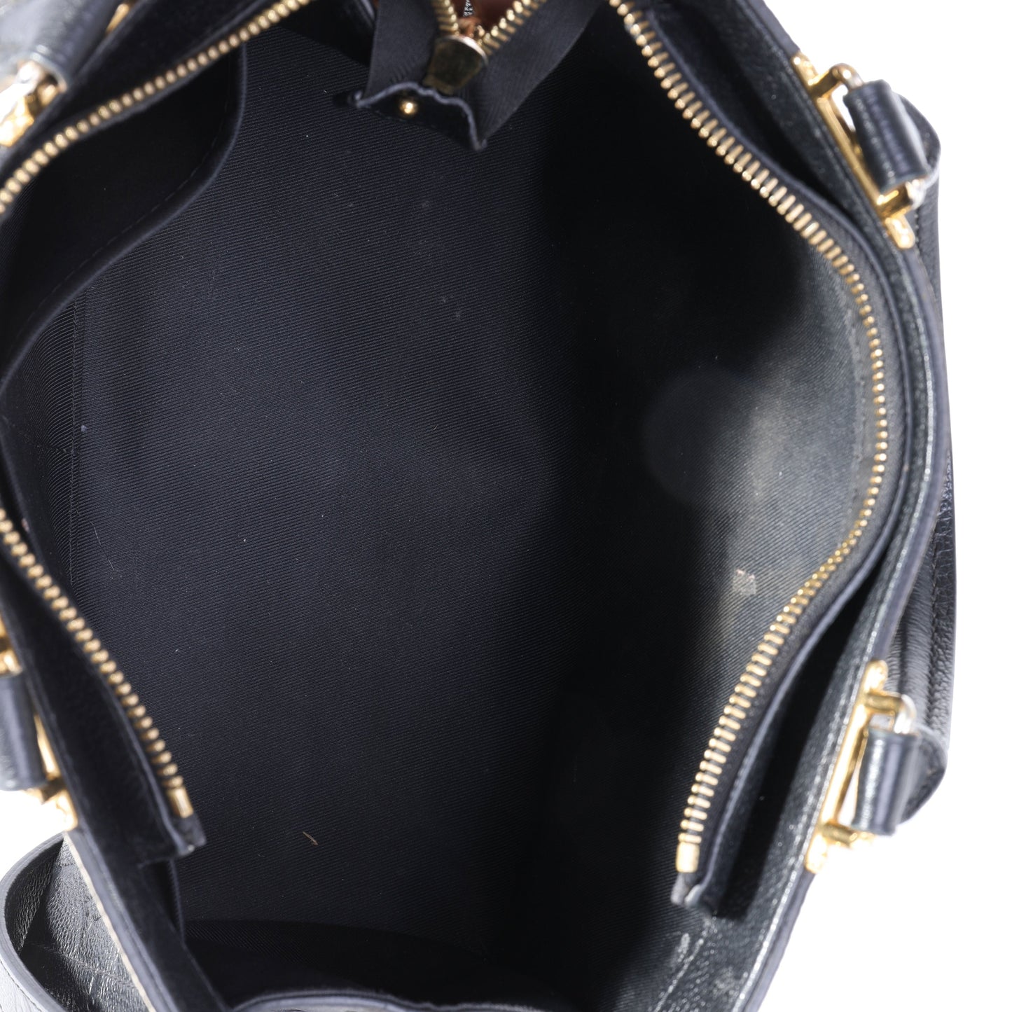 Louis Vuitton Louis Vuitton Black & Creme Empreinte Leather Sully PM