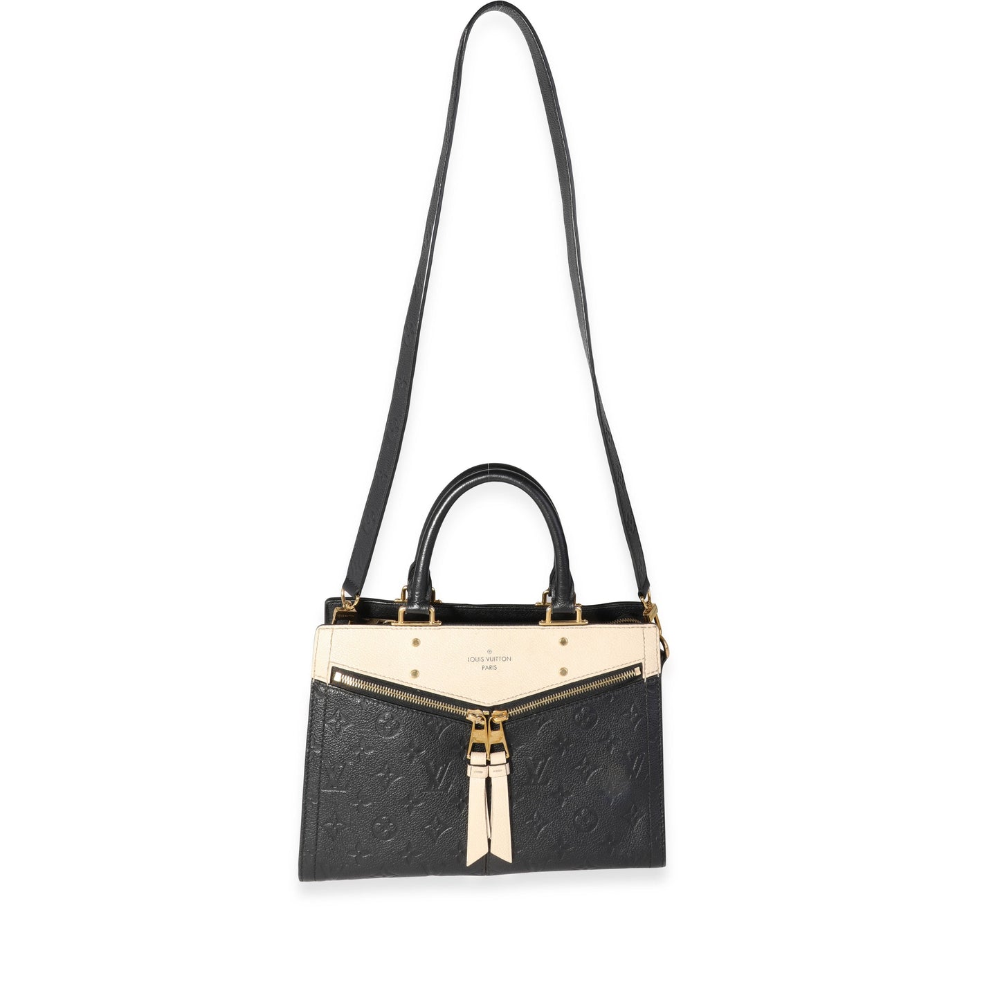 Louis Vuitton Louis Vuitton Black & Creme Empreinte Leather Sully PM
