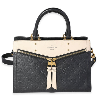 Louis Vuitton Louis Vuitton Black & Creme Empreinte Leather Sully PM