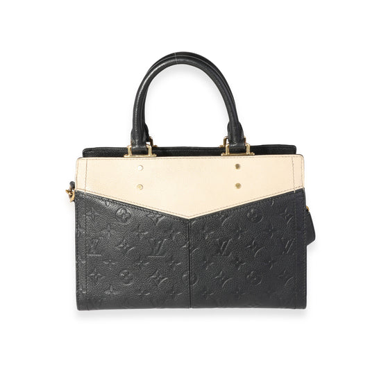 Louis Vuitton Louis Vuitton Black & Creme Empreinte Leather Sully PM