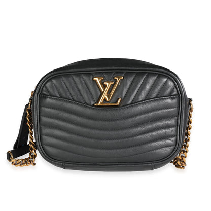 Louis Vuitton Louis Vuitton Black Leather Small New Wave Camera Bag