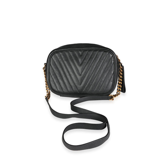 Louis Vuitton Louis Vuitton Black Leather Small New Wave Camera Bag
