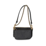 Louis Vuitton Louis Vuitton Black Monogram Empreinte Leather Multi-Pochette