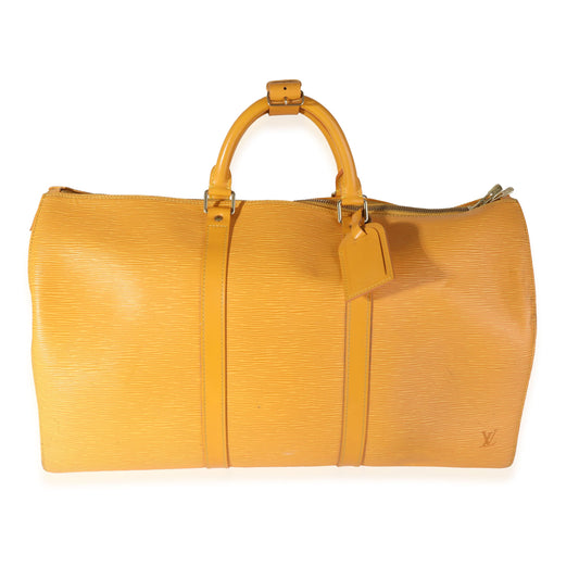 Louis Vuitton Louis Vuitton Mimosa Epi Leather Keepall 50
