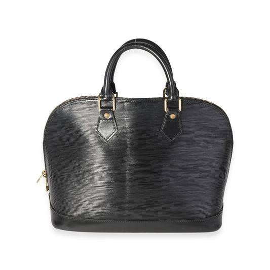 Louis Vuitton Louis Vuitton Black Epi Leather Alma PM