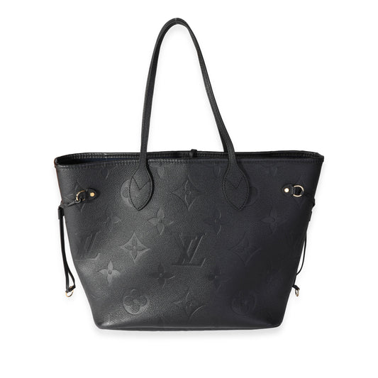 Louis Vuitton Louis Vuitton Black Empreinte Monogram Giant Neverfull MM