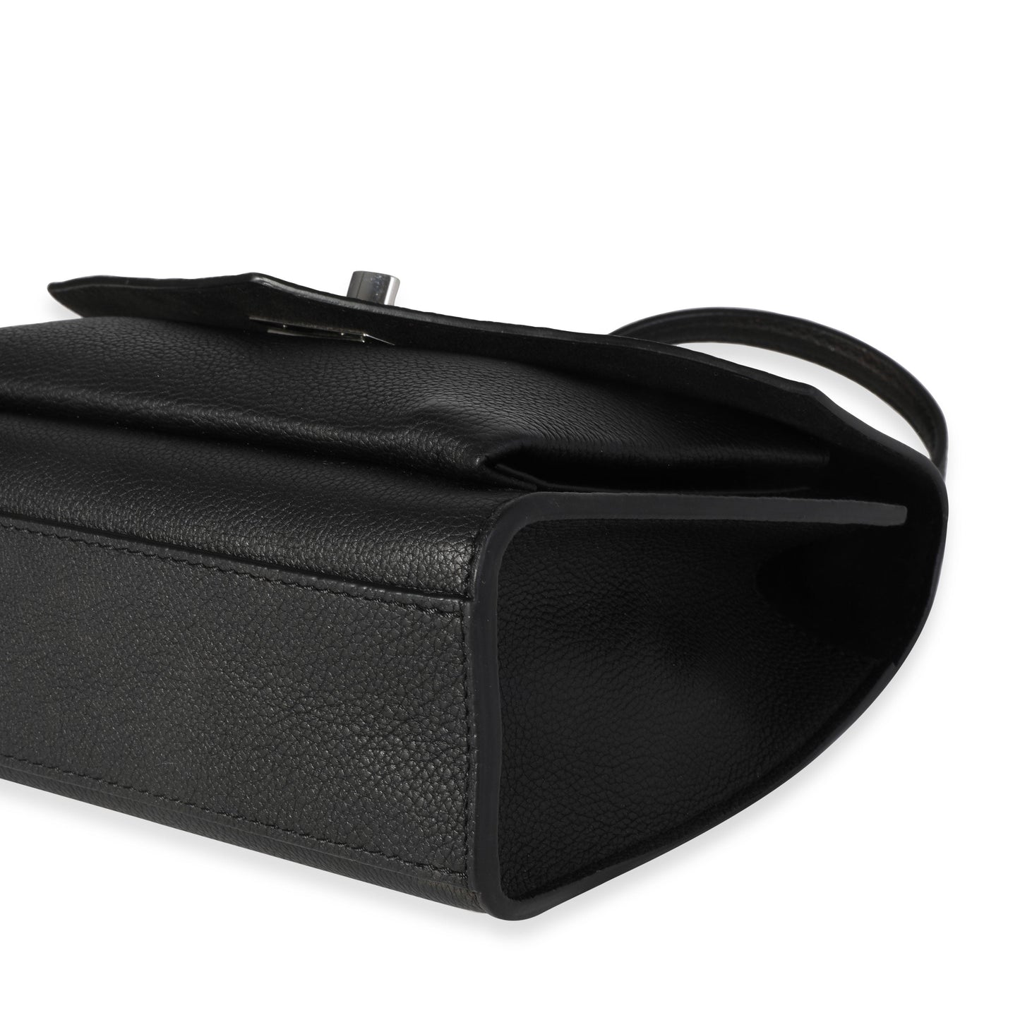 Louis Vuitton Louis Vuitton Black Grained Calfskin MyLockMe Chain Bag