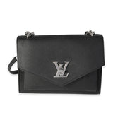 Louis Vuitton Louis Vuitton Black Grained Calfskin MyLockMe Chain Bag