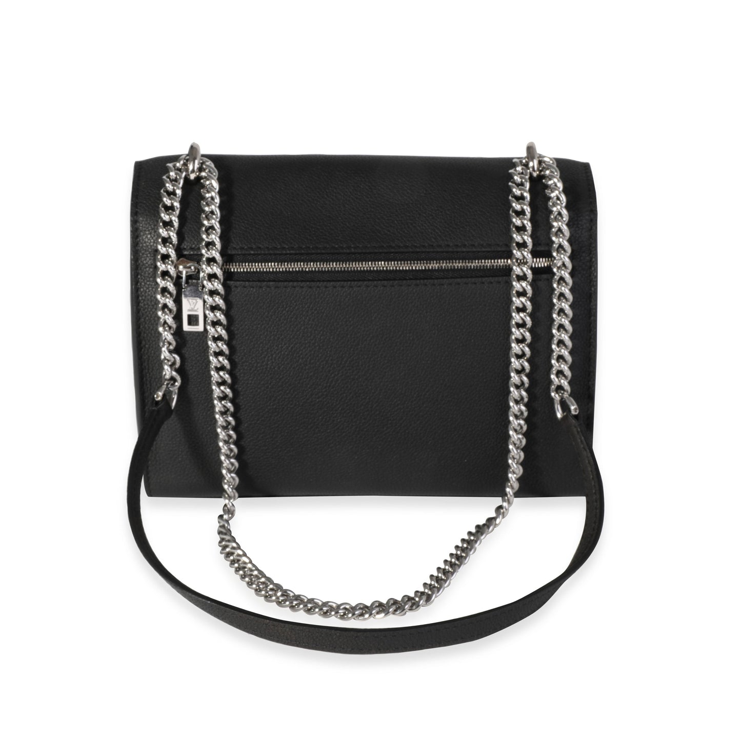 Louis Vuitton Louis Vuitton Black Grained Calfskin MyLockMe Chain Bag