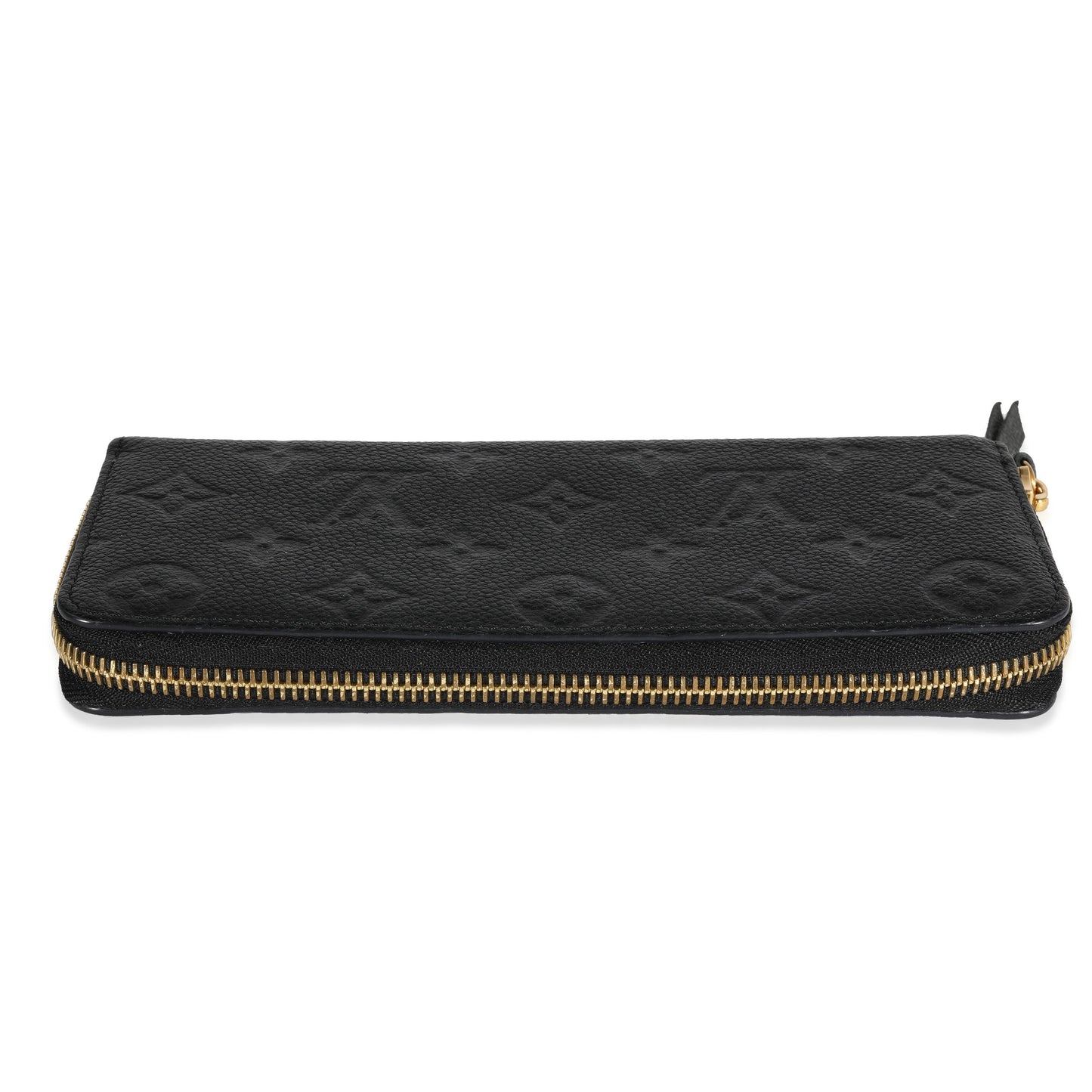 Louis Vuitton Louis Vuitton Black Monogram Empreinte Leather Clémence Wallet