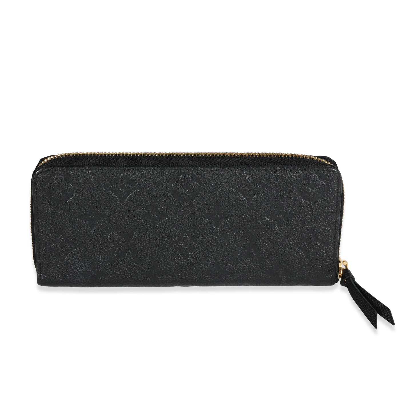 Louis Vuitton Louis Vuitton Black Monogram Empreinte Leather Clémence Wallet