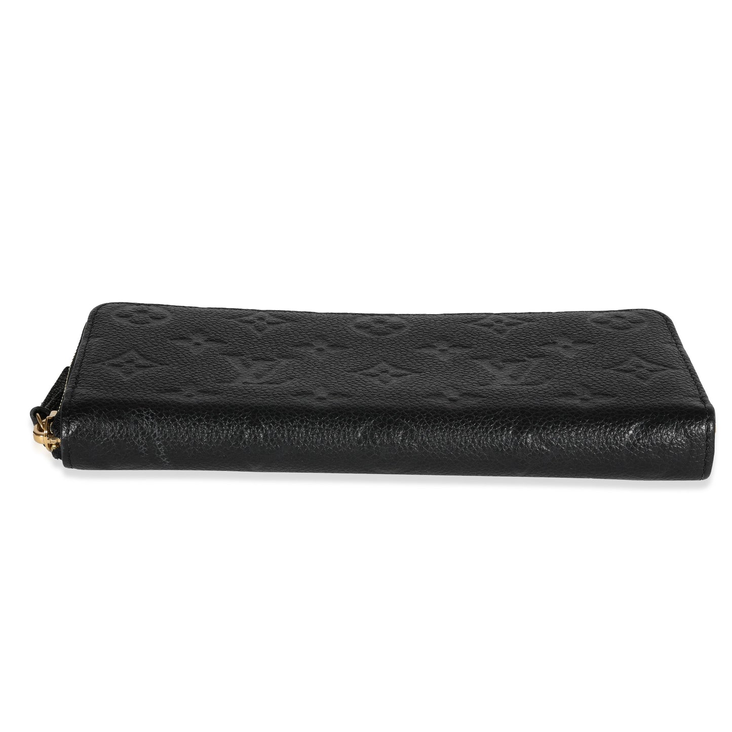 Louis Vuitton Louis Vuitton Black Monogram Empreinte Leather Clémence Wallet