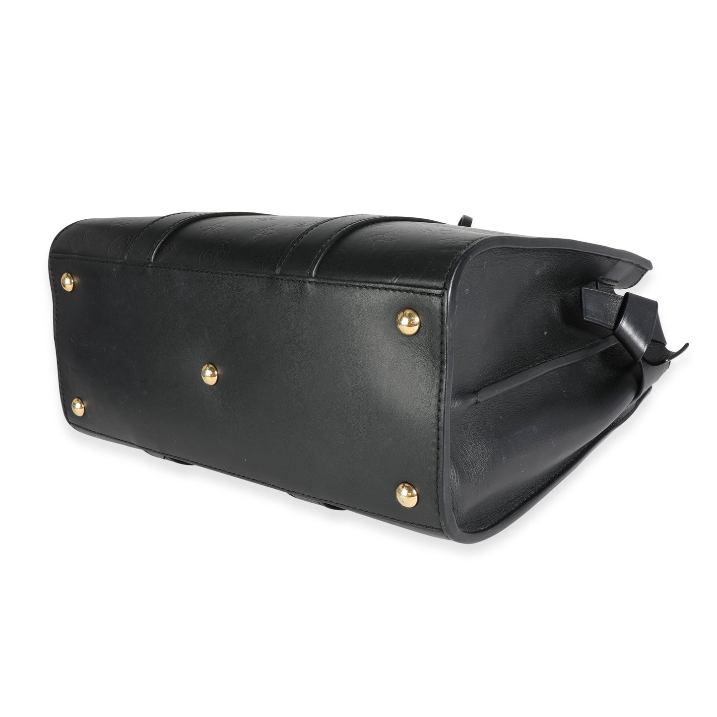Louis Vuitton Louis Vuitton Black Monogram Leather Very Tote MM