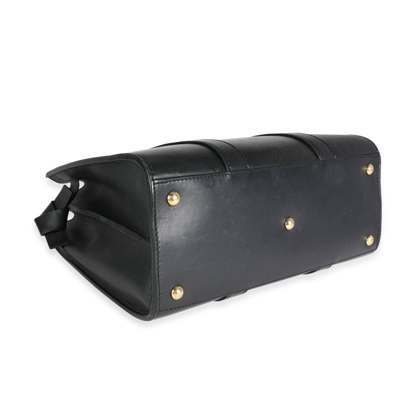 Louis Vuitton Louis Vuitton Black Monogram Leather Very Tote MM