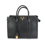 Louis Vuitton Louis Vuitton Black Monogram Leather Very Tote MM