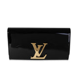 Louis Vuitton Louis Vuitton Noir Vernis Leather Louise Pochette EW Clutch