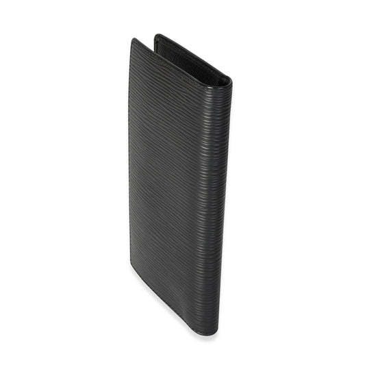 Louis Vuitton Louis Vuitton Black Epi Leather Vertical Wallet