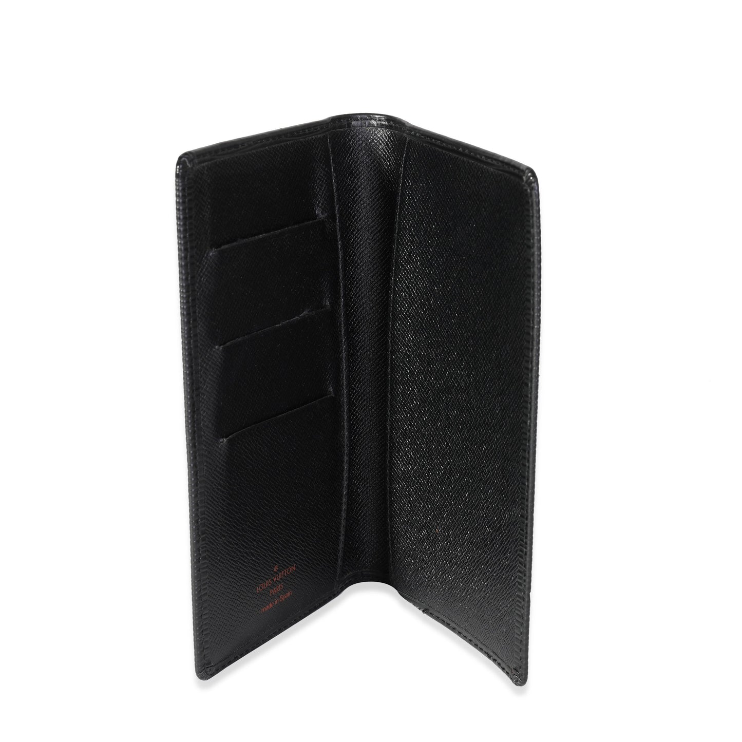 Louis Vuitton Louis Vuitton Black Epi Leather Vertical Wallet