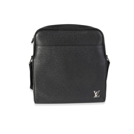 Louis Vuitton Louis Vuitton Black Taiga Leather Alex Messenger BB