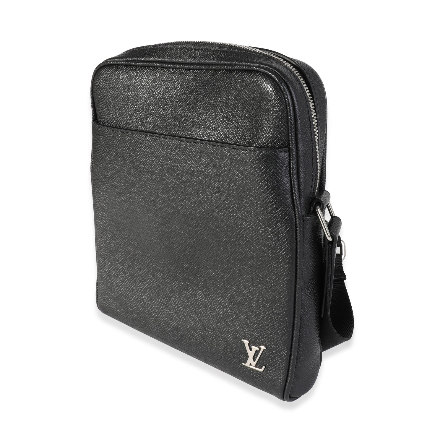 Louis Vuitton Louis Vuitton Black Taiga Leather Alex Messenger BB
