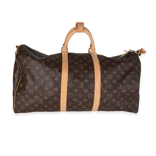 Louis Vuitton Louis Vuitton Monogram Canvas Keepall Bandoulière 55