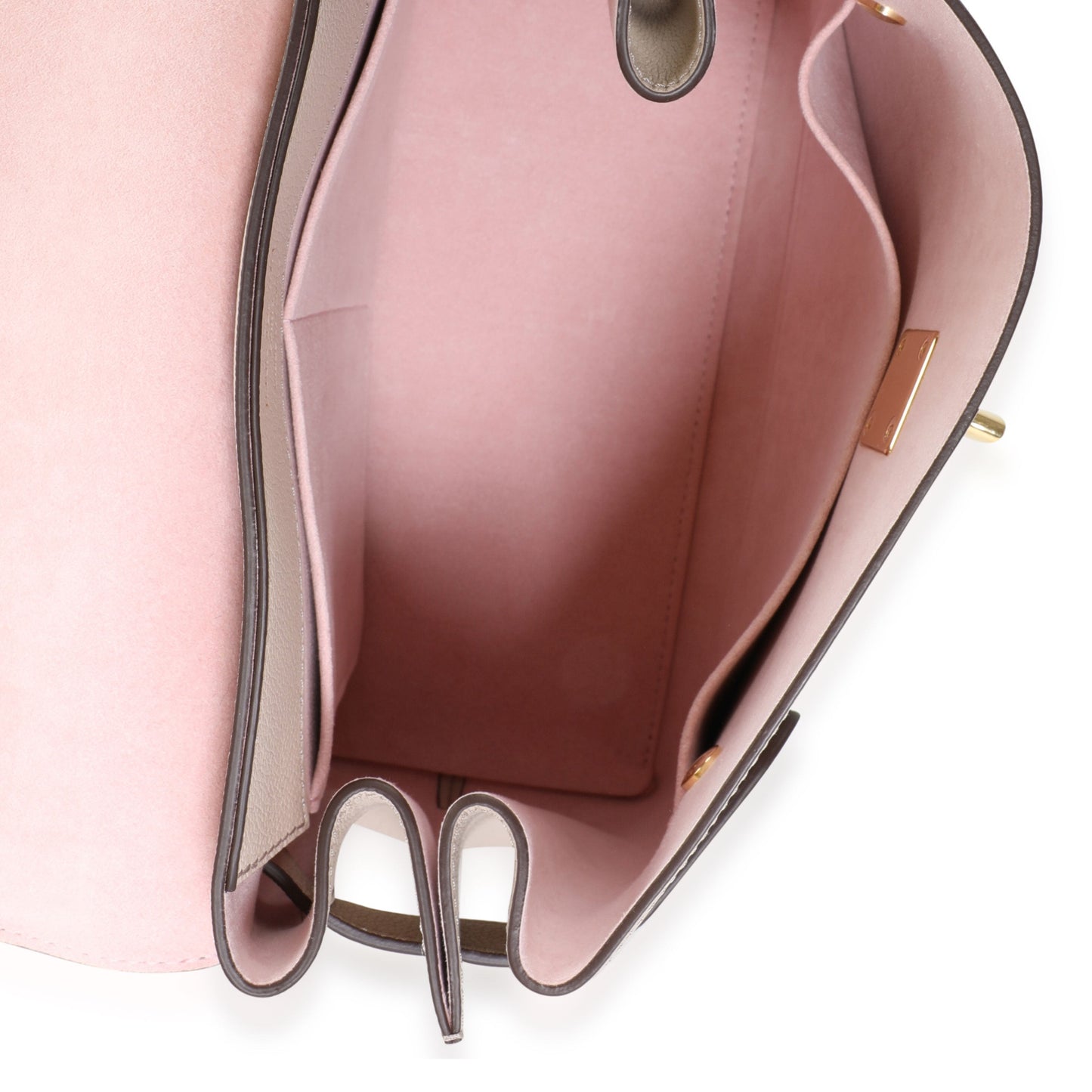 Louis Vuitton Louis Vuitton Greige Soft Calfskin Lockme Ever MM
