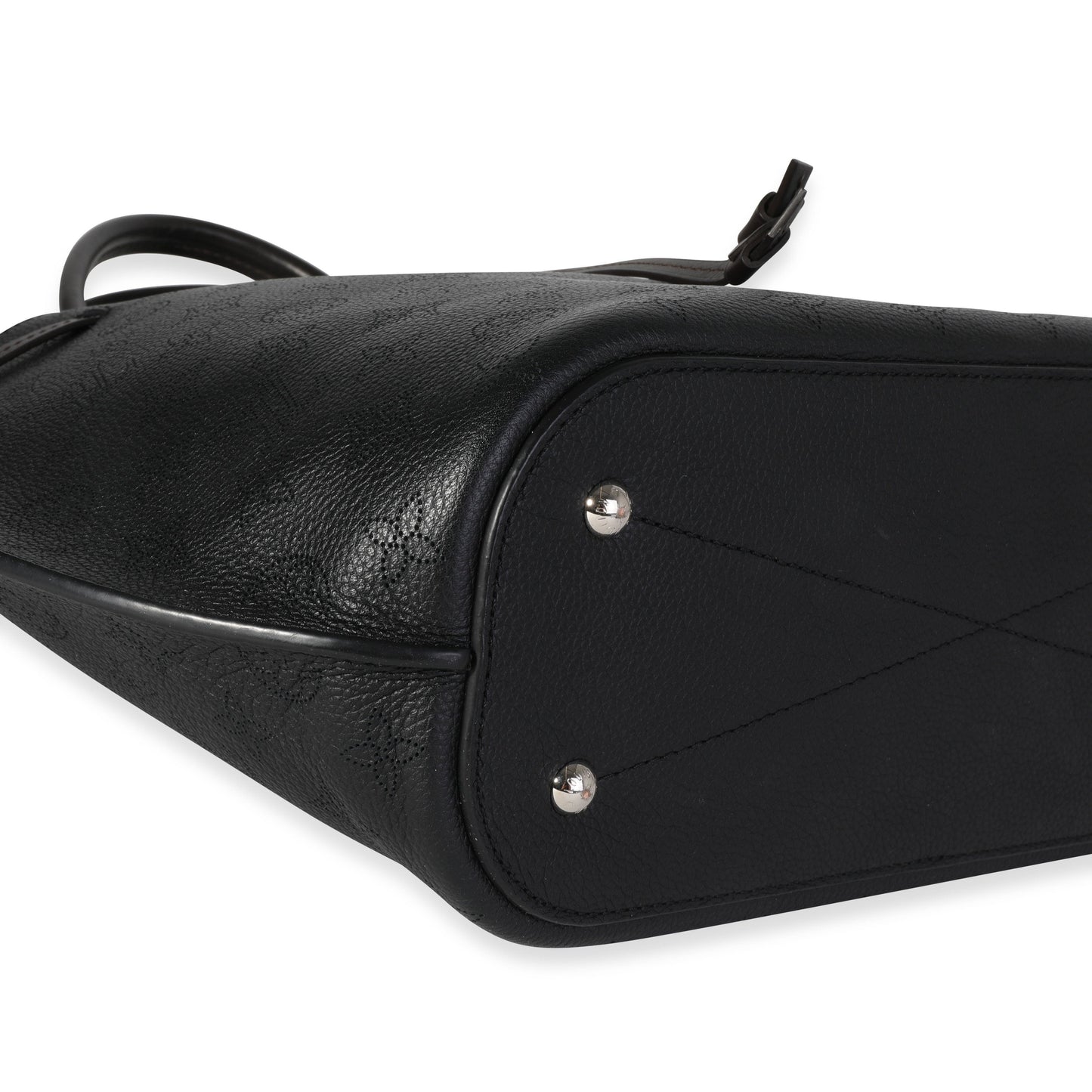 Louis Vuitton Louis Vuitton Black Mahina Leather Girolata Bag