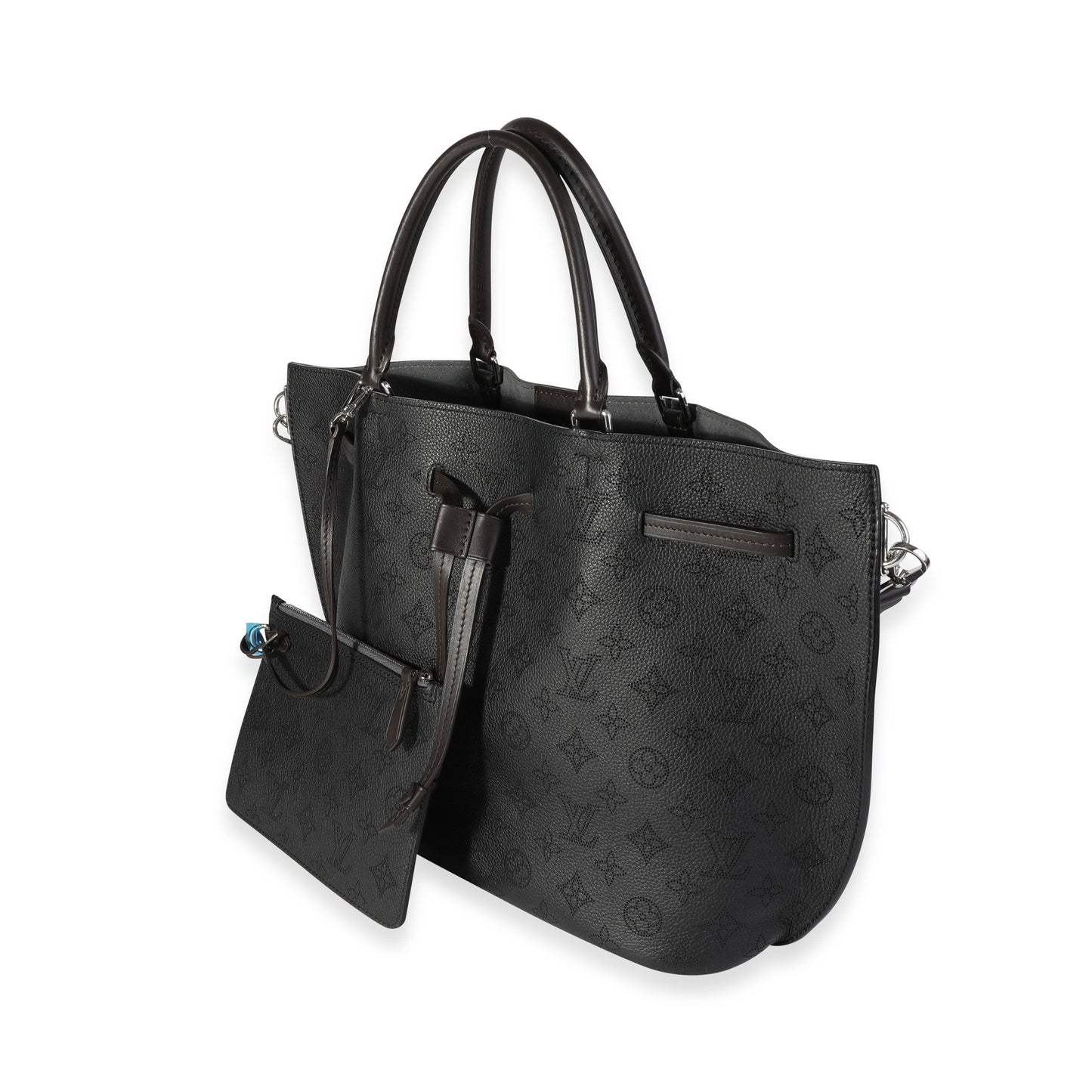 Louis Vuitton Louis Vuitton Black Mahina Leather Girolata Bag