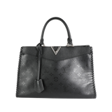 Louis Vuitton Louis Vuitton Black Monogram Leather Very Zipped Tote