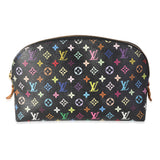 Louis Vuitton Louis Vuitton x Takashi Murakami Black Monogram Multicolore Cosmetic Pouch