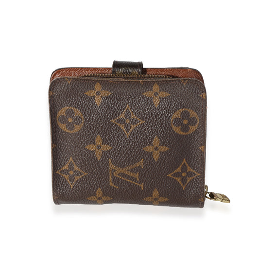 Louis Vuitton Louis Vuitton Monogram Canvas Compact Wallet