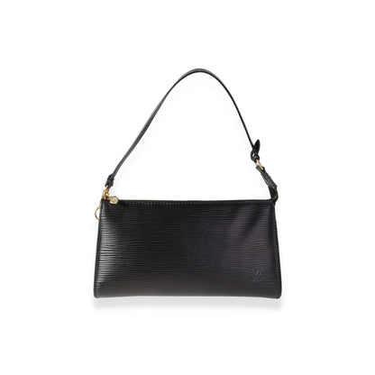 Louis Vuitton Louis Vuitton Black Epi Leather Pochette Accessoires 24