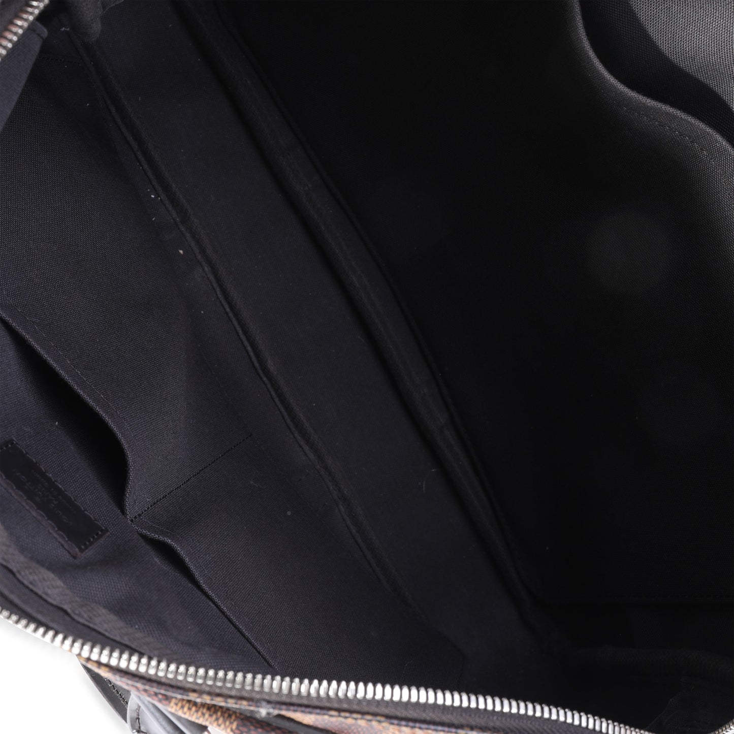Louis Vuitton Damier Ebene & Black Leather Porte-Documents Voyage PM