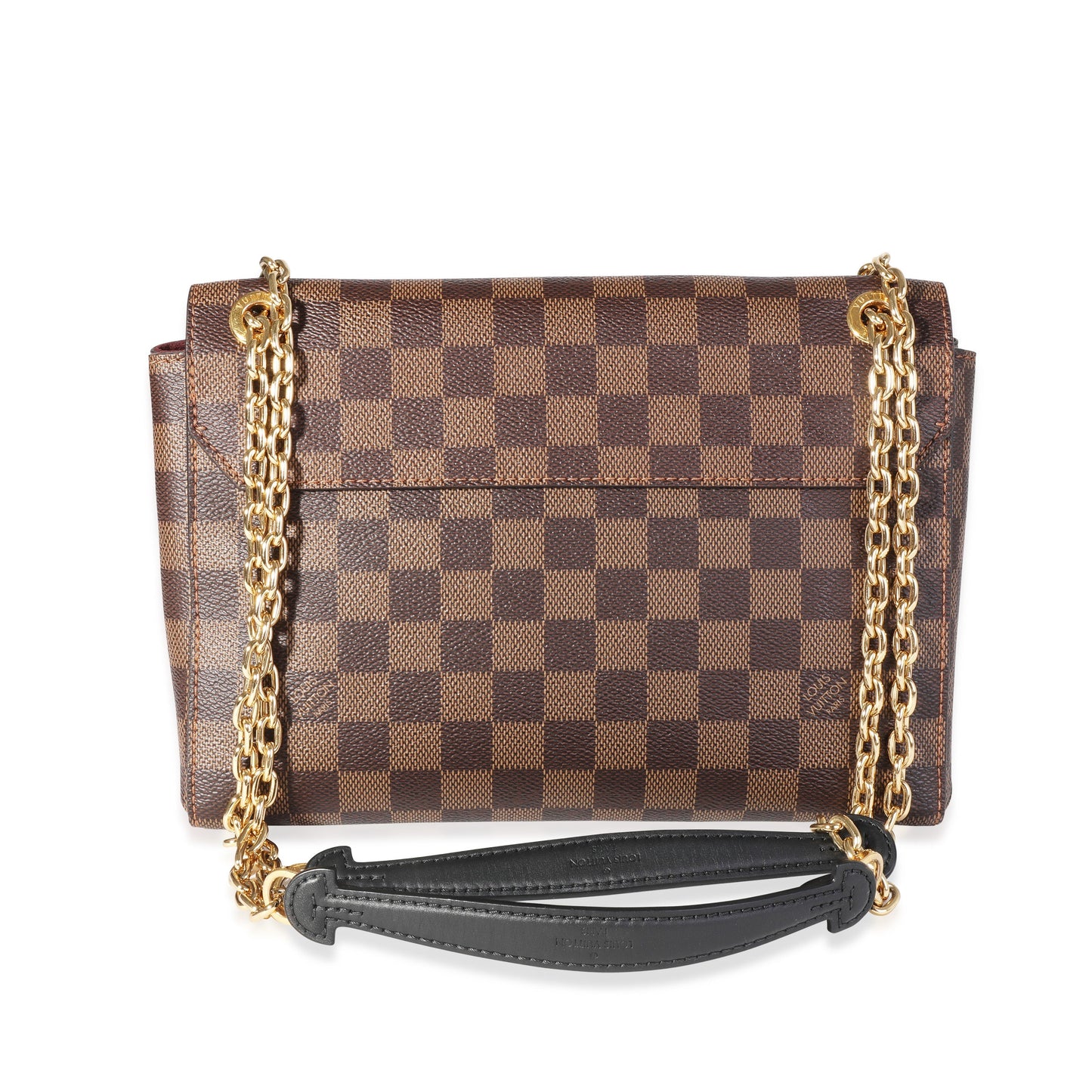 Louis Vuitton Louis Vuitton Damier Ebene Canvas & Bordeaux Calfskin Vavin PM