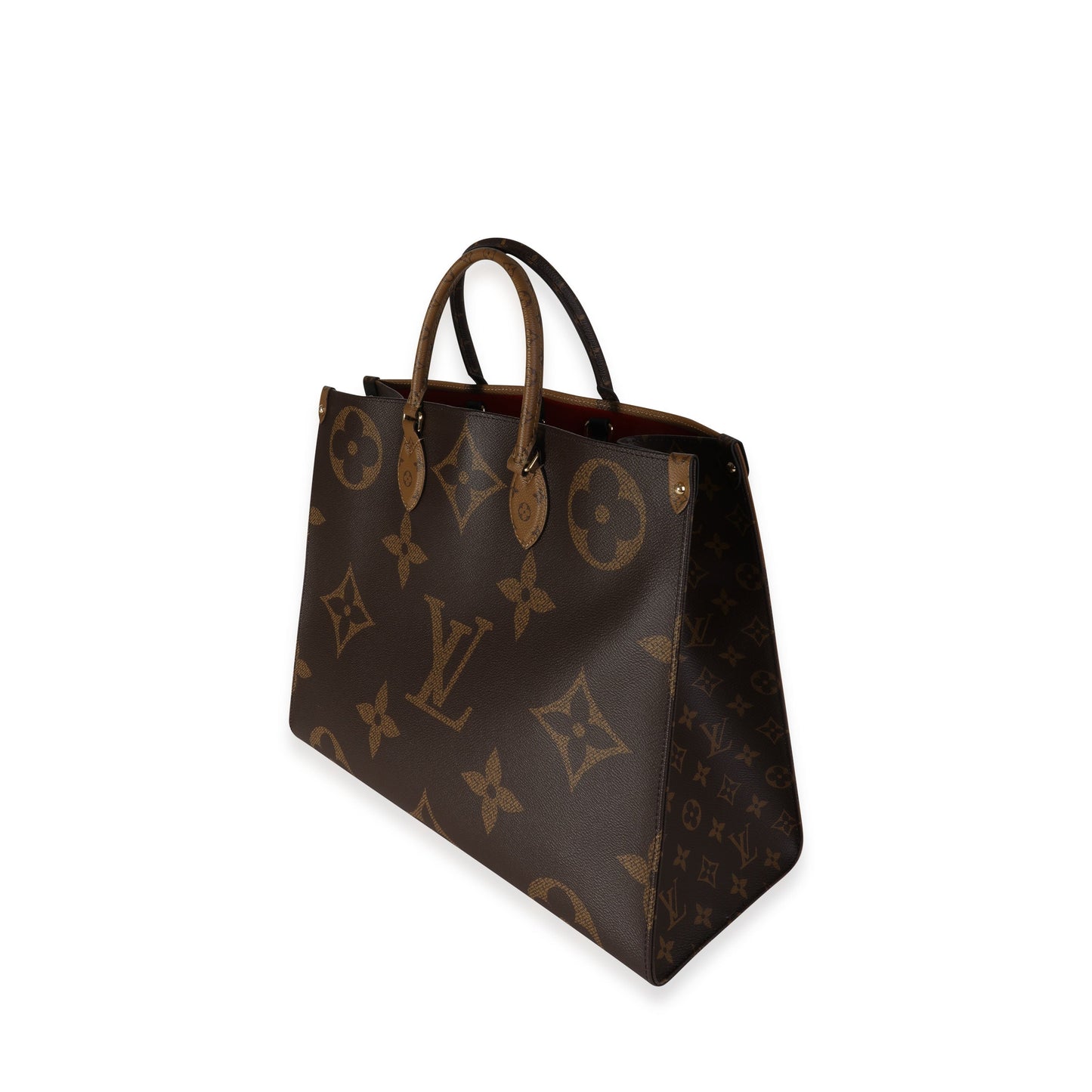 Louis Vuitton Louis Vuitton Brown Monogram & Monogram Reverse Canvas Onthego GM