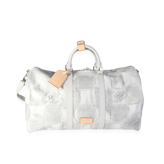 Louis Vuitton Louis Vuitton Damier Salt Canvas Keepall Bandoulière 50