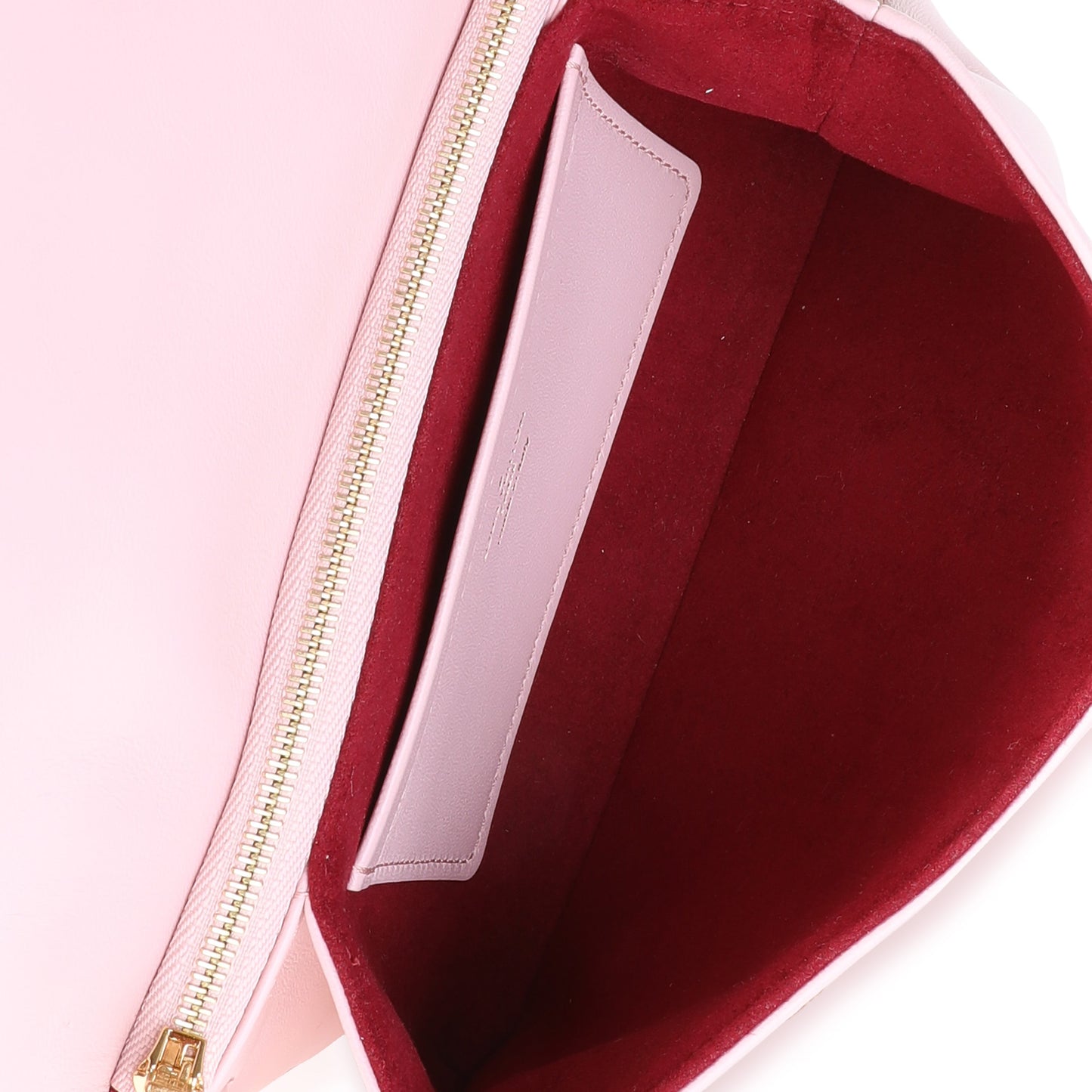Louis Vuitton Louis Vuitton Pink Monogram-Embossed Puffy Lambskin Leather Pochette Coussin