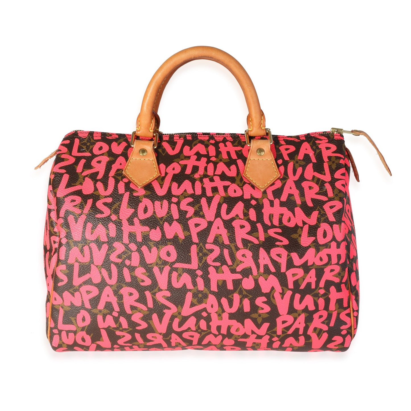 Louis Vuitton Louis Vuitton x Stephen Spro  Pink Graffiti Monogram Canvas Speedy 30